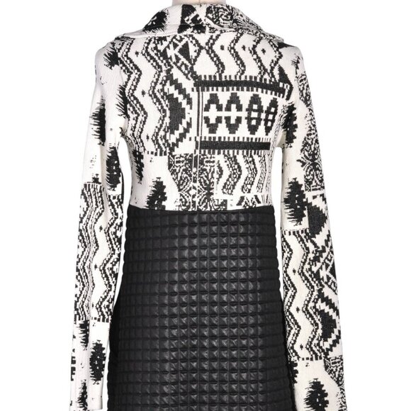 KOLLONTAI Black & White Long Sleeve Dress - Picture 2 of 3